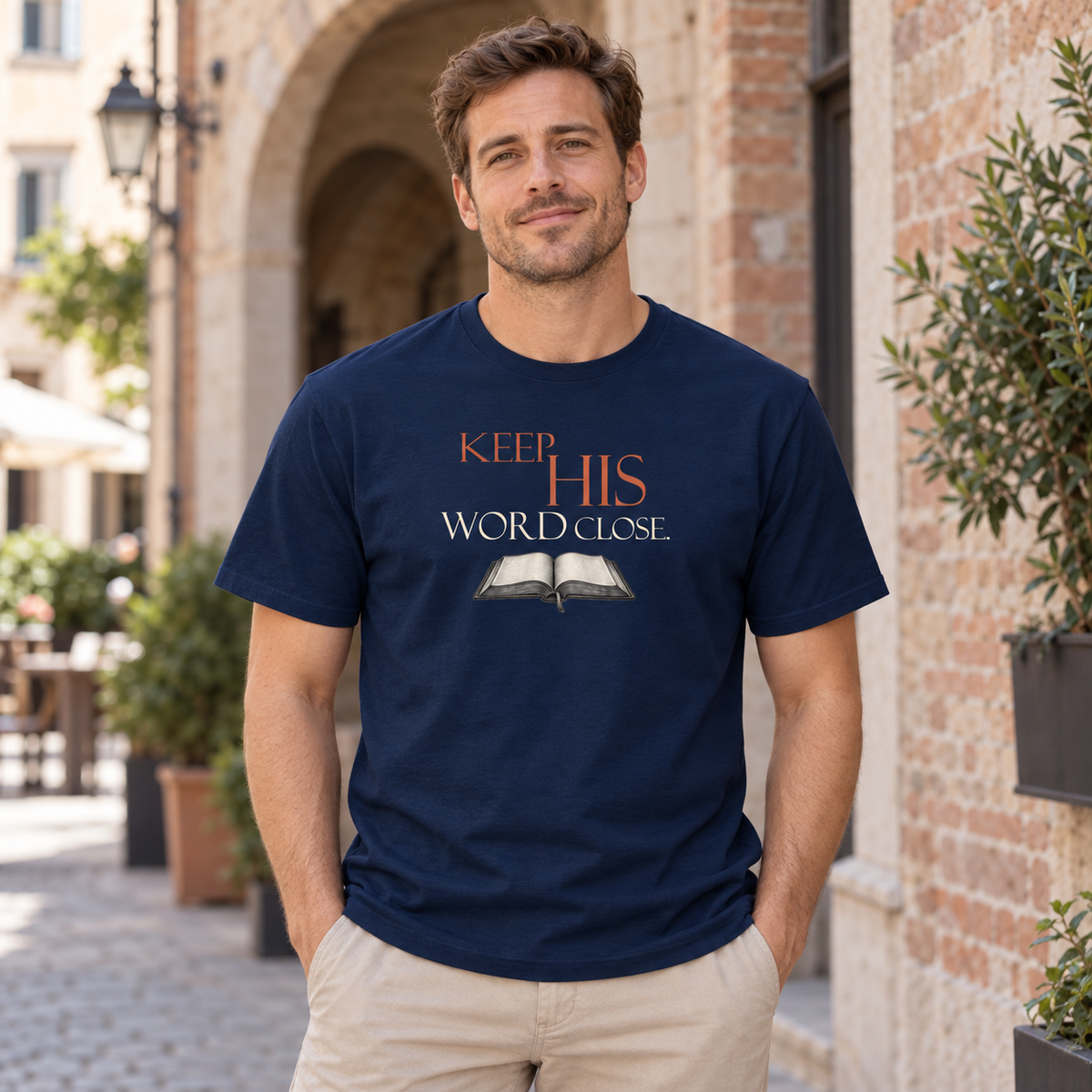 Keep His Word Close – Weiches Unisex-T-Shirt