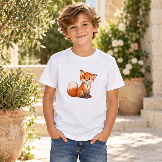 Faithful Fox - Still und geborgen - Bio-Baumwoll-T-Shirt für Kinder