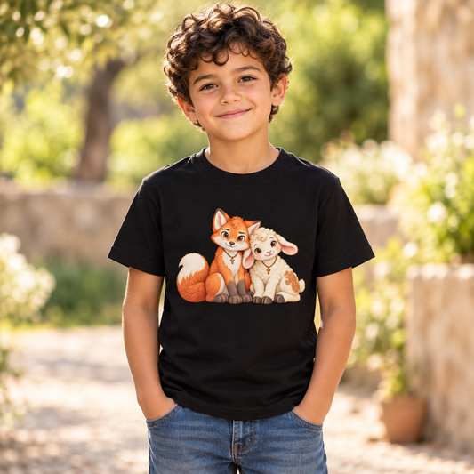 Faithful Friends - Seite an Seite - Bio-Baumwoll-T-Shirt für Kinder