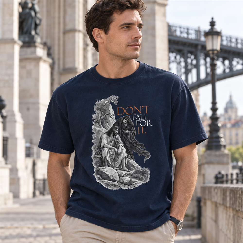 Don’t Fall for It – Schweres Unisex-T-Shirt
