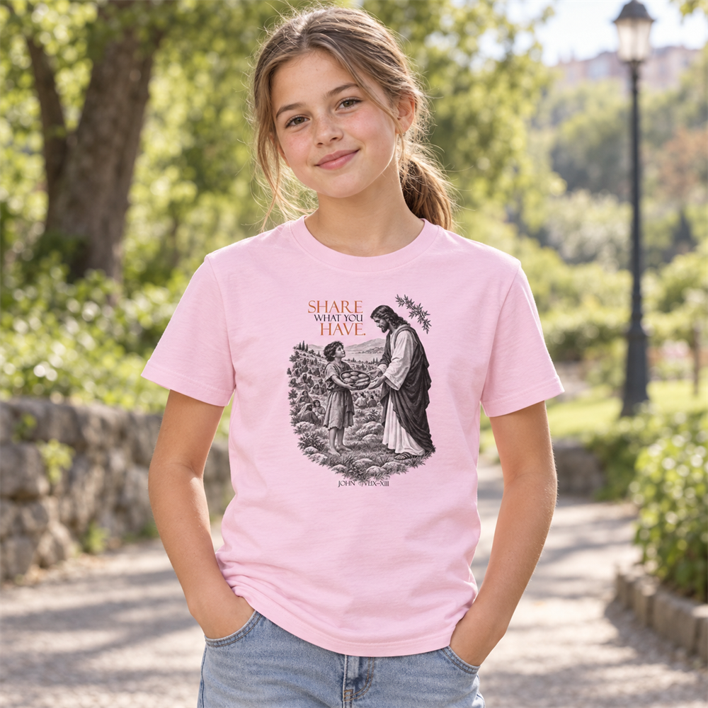 Share What You Have – Unisex-T-Shirt für Jugendliche