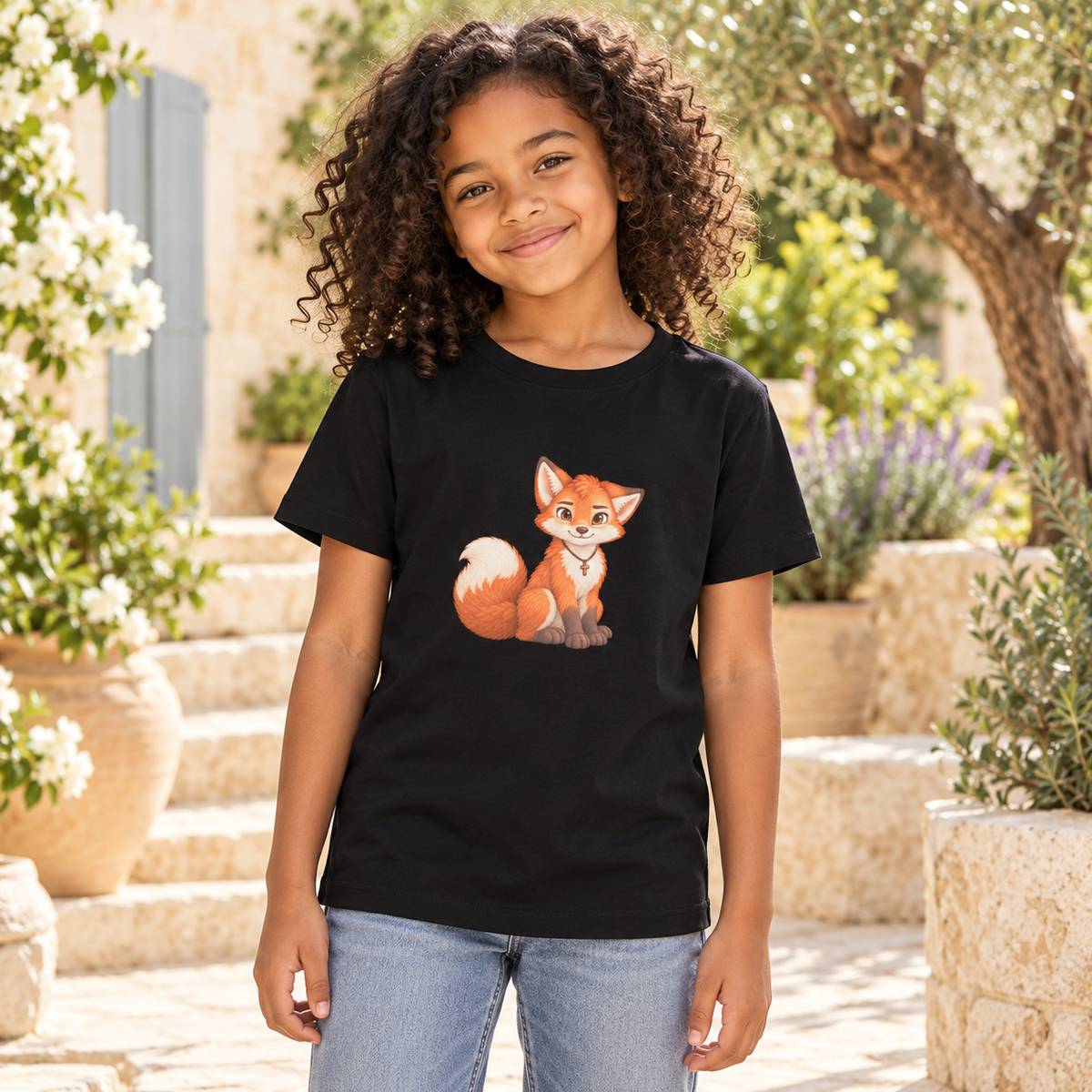 Faithful Fox - Still und geborgen - Bio-Baumwoll-T-Shirt für Kinder
