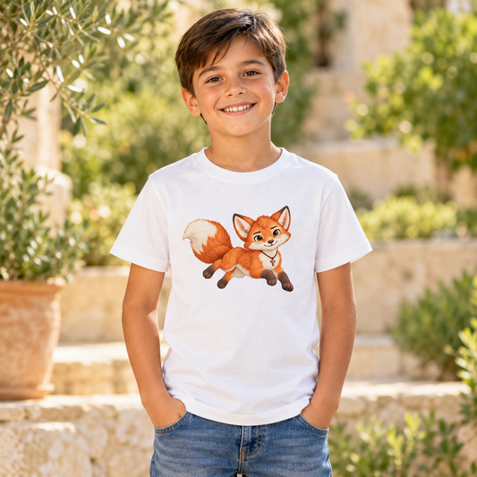 Faithful Fox - Voller Freude - Bio-Baumwoll-T-Shirt für Kinder