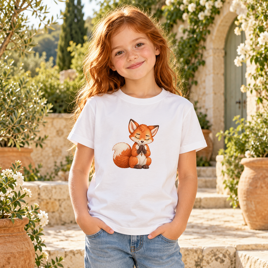 Faithful Fox - Zeit zum Beten - Bio-Baumwoll-T-Shirt für Kinder