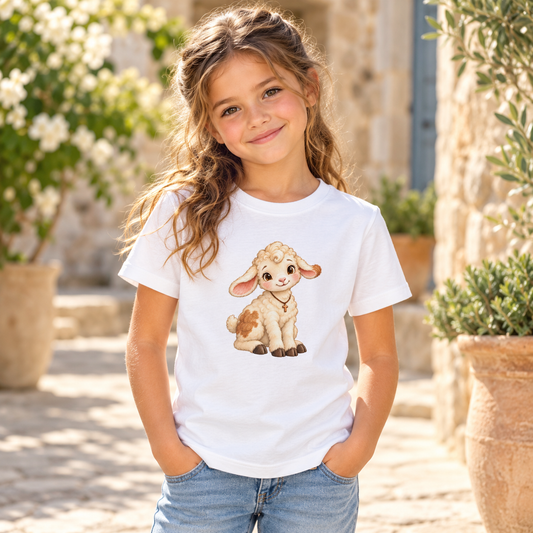 Faithful Lamb - Sanft behütet - Bio-Baumwoll-T-Shirt für Kinder