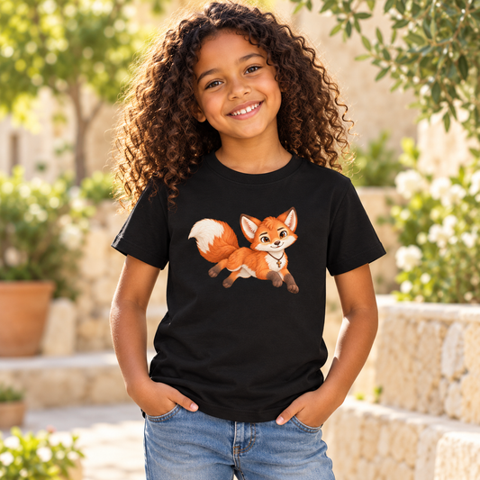 Faithful Fox - Voller Freude - Bio-Baumwoll-T-Shirt für Kinder