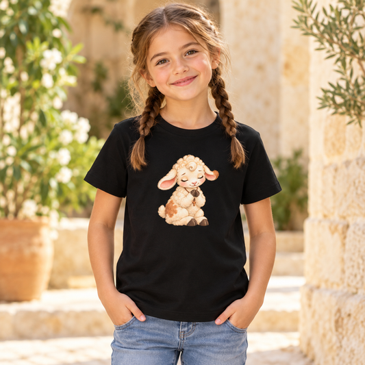 Faithful Lamb - Im Gebet geborgen - Bio-Baumwoll-T-Shirt für Kinder