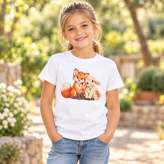 Faithful Friends - Seite an Seite - Bio-Baumwoll-T-Shirt für Kinder