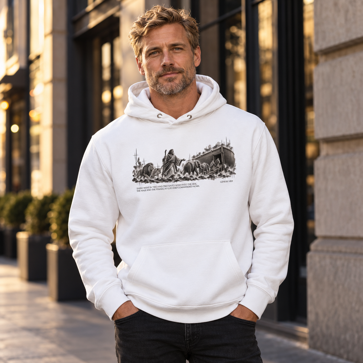 NOAH'S ARK – Unisex Bio-Hoodie | Genesis VII:9